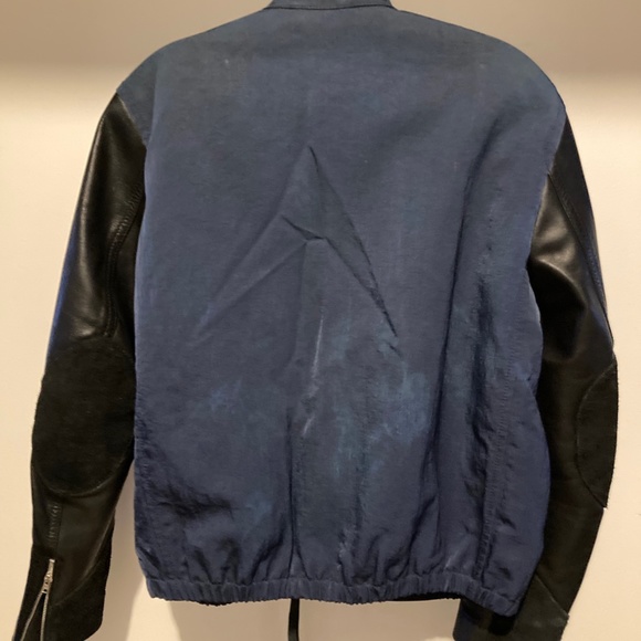 ACNE STUDIOS bomber jacket with leather sleeves Mens Small/M or - Woman Medium - Picture 2 of 13